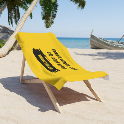 Yellow Beach Towel 4