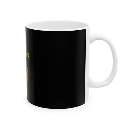 Black Ceramic Mug 57, (11oz, 15oz)