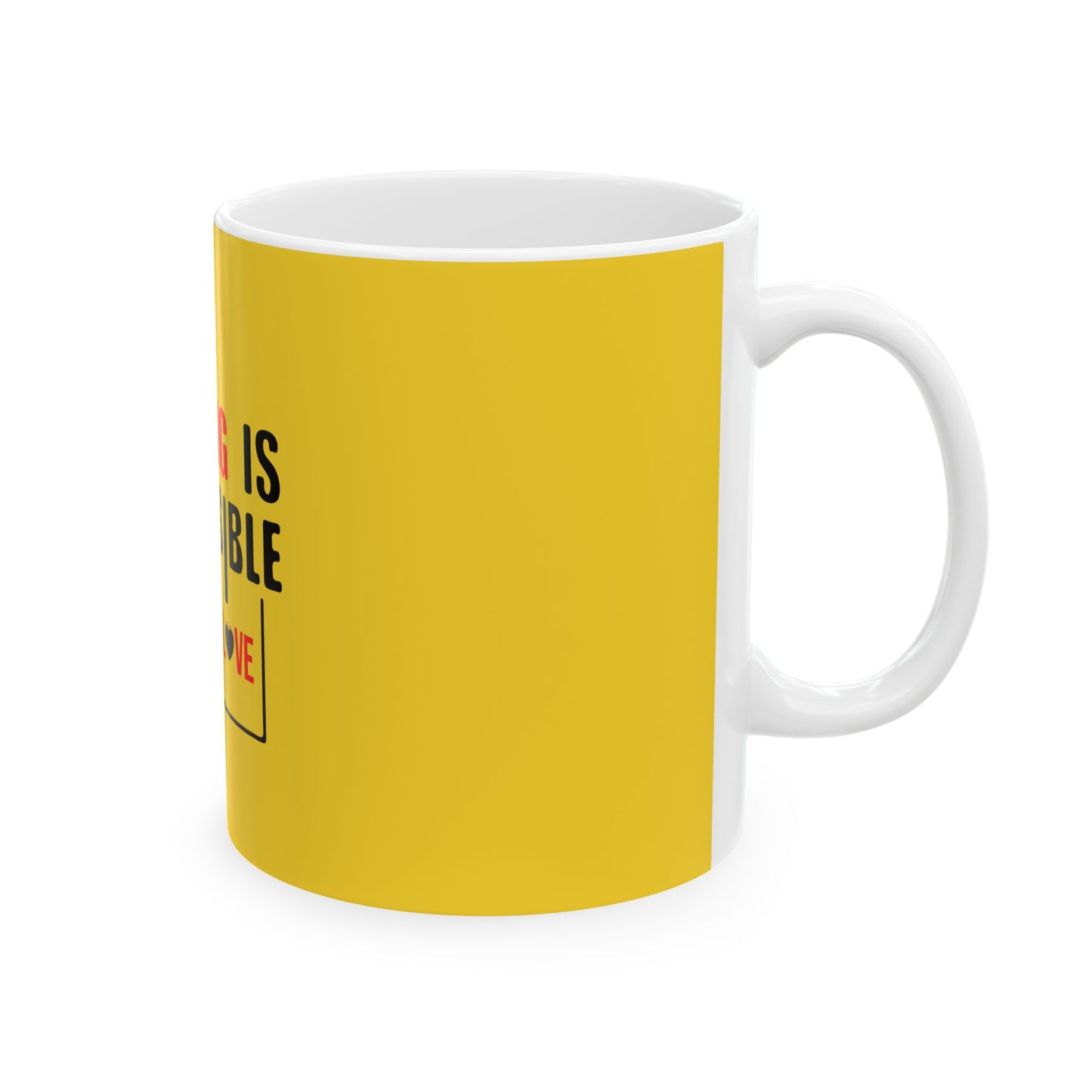 Yellow Ceramic Mug 59, (11oz, 15oz)