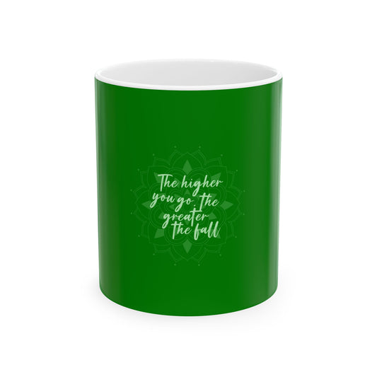 Green Ceramic Mug 36, (11oz, 15oz)