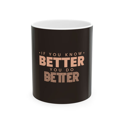 Brown Ceramic Mug 46, (11oz, 15oz)