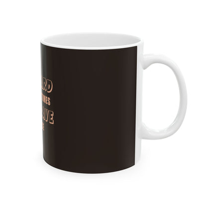 Brown Ceramic Mug 27, (11oz, 15oz)