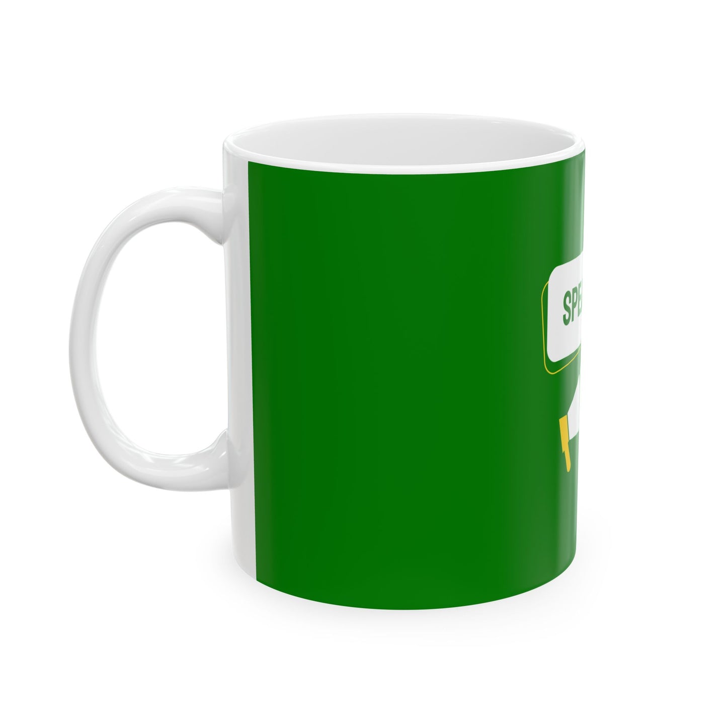Green Ceramic Mug 66, (11oz, 15oz)