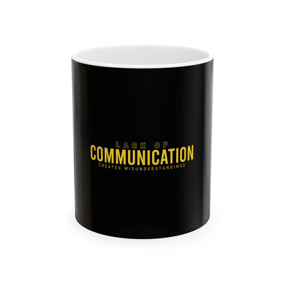 Black Ceramic Mug 39, (11oz, 15oz)