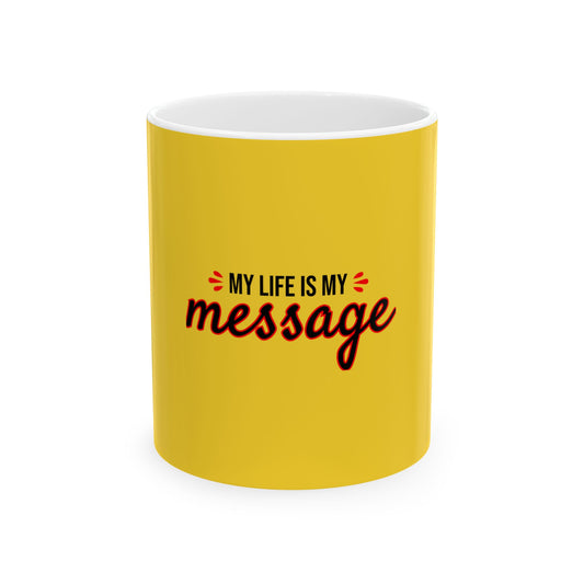 Yellow Ceramic Mug 51, (11oz, 15oz)