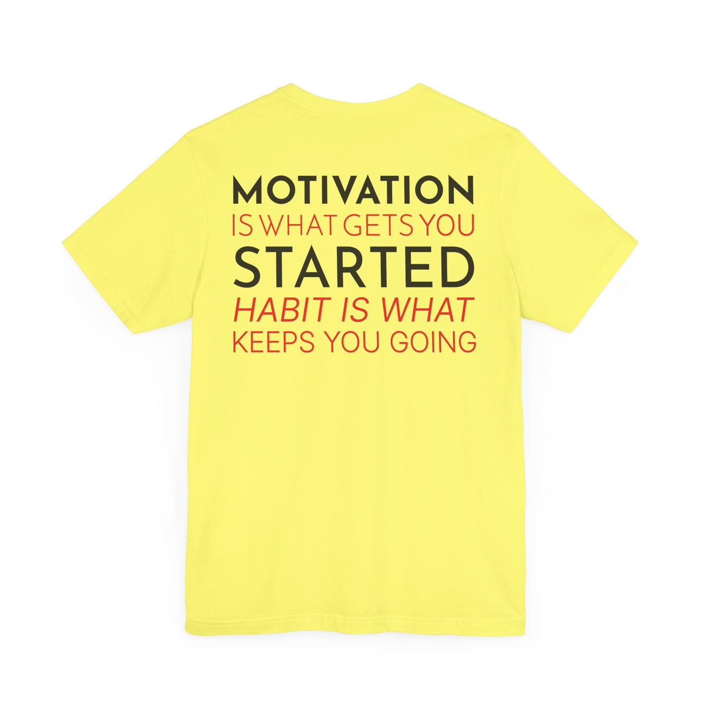 Motivation is what gets you started habit is what keeps you going