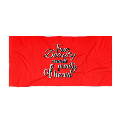 Red Beach Towel 48