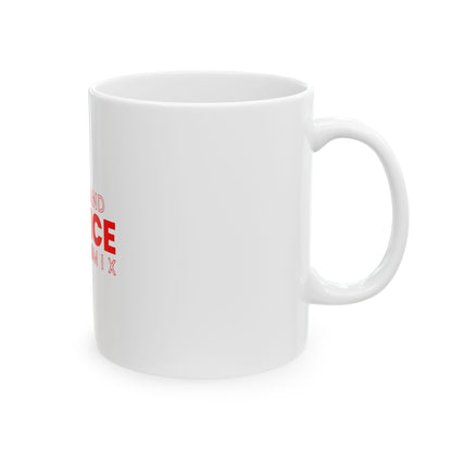 White Ceramic Mug 25, (11oz, 15oz)