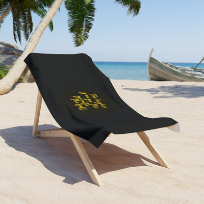 Black Beach Towel 36