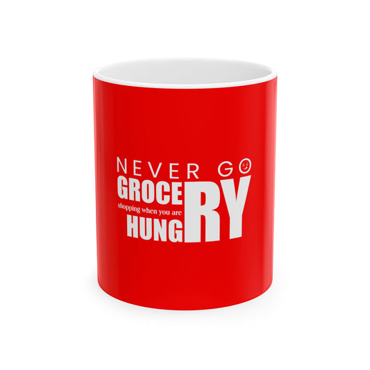 Red Ceramic Mug 20, (11oz, 15oz)