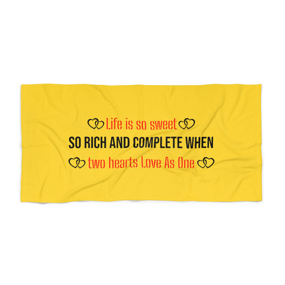 Yellow Beach Towel 3