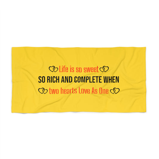 Yellow Beach Towel 3