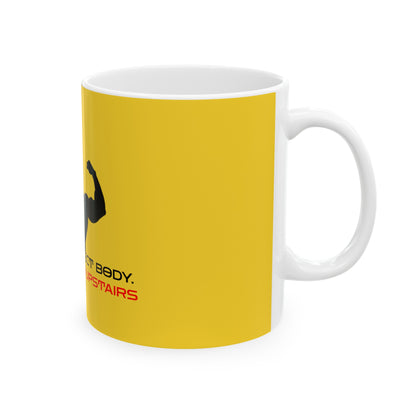 Yellow Ceramic Mug 4, (11oz, 15oz)