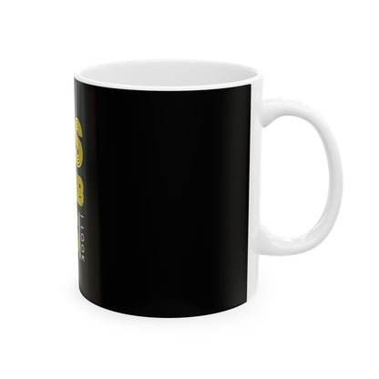 Black Ceramic Mug 9, (11oz, 15oz)