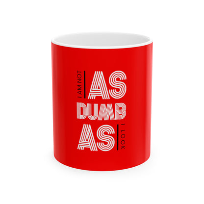 Red Ceramic Mug 9, (11oz, 15oz)