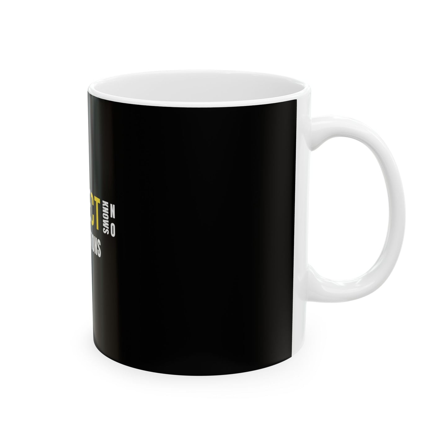 Black Ceramic Mug 69, (11oz, 15oz)