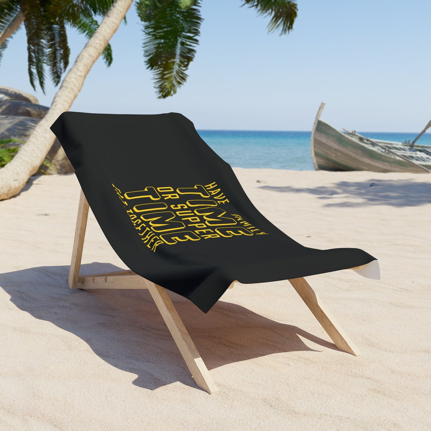 Black Beach Towel 21