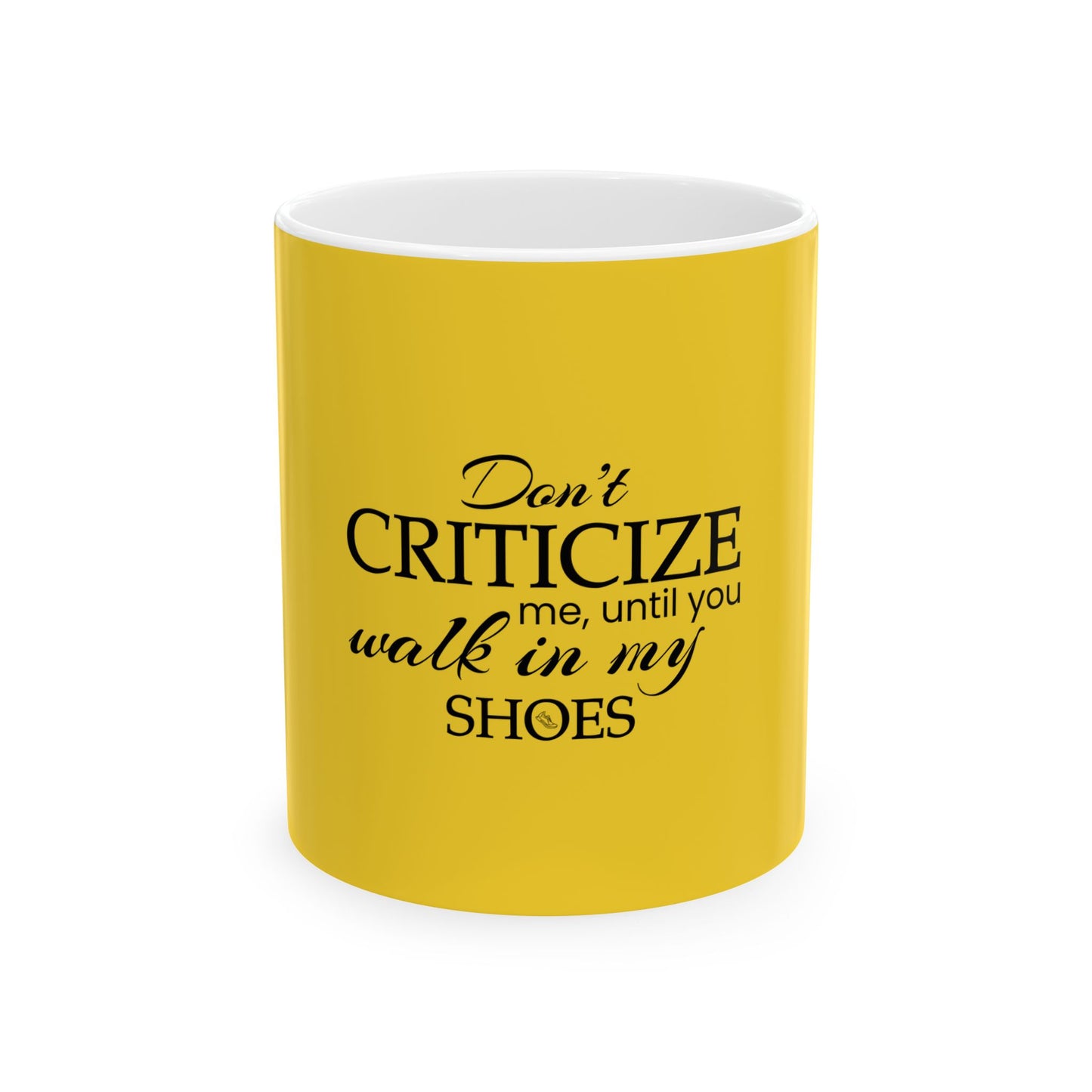 Yellow Ceramic Mug 17, (11oz, 15oz)