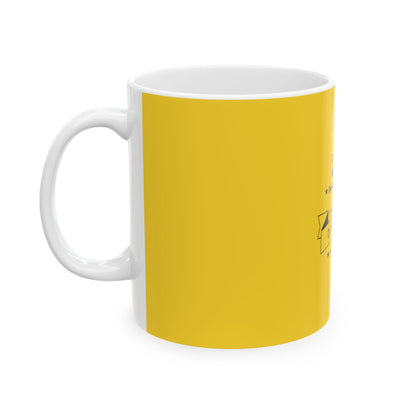 Yellow Ceramic Mug 34, (11oz, 15oz)