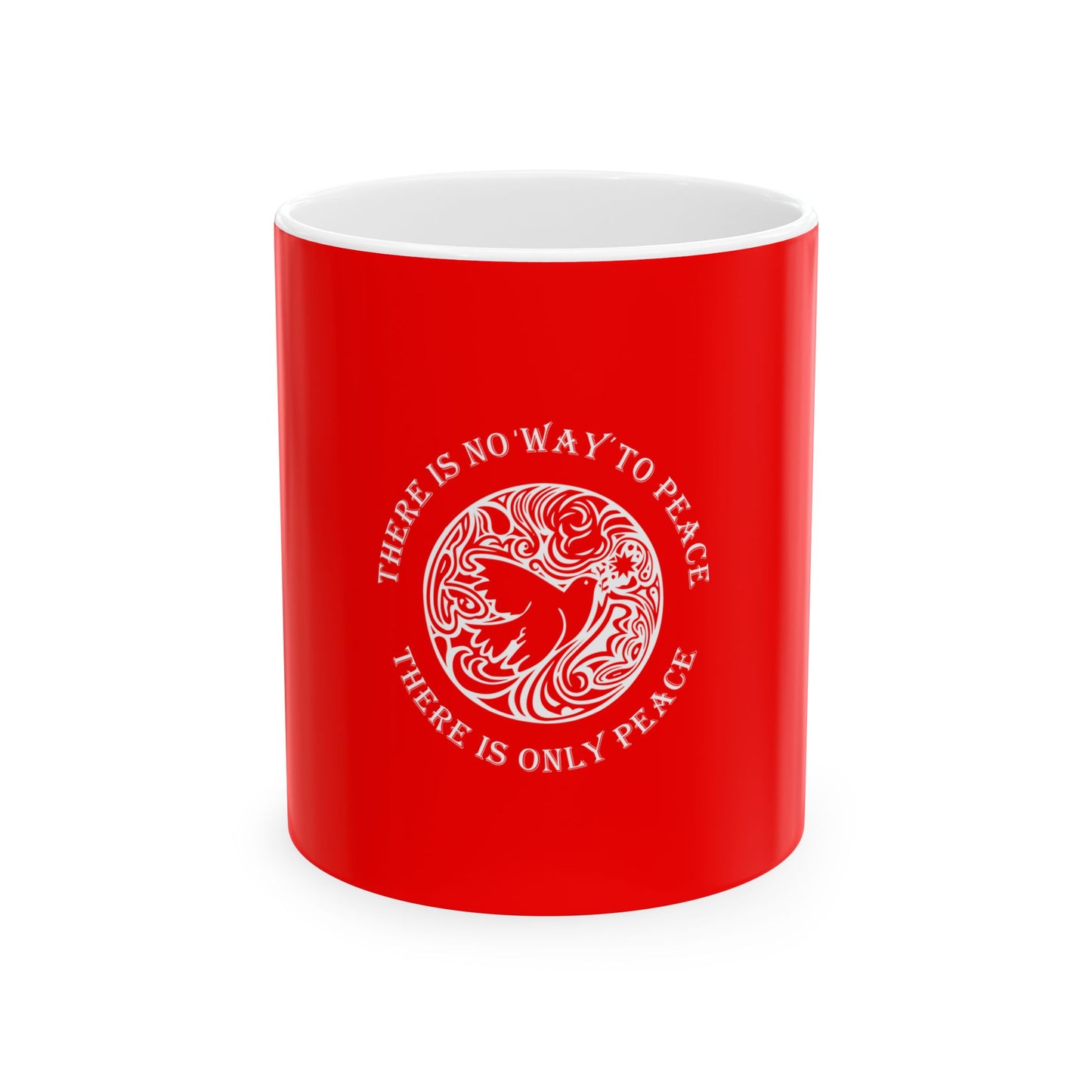 Red Ceramic Mug 63, (11oz, 15oz)