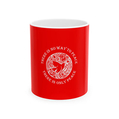 Red Ceramic Mug 63, (11oz, 15oz)