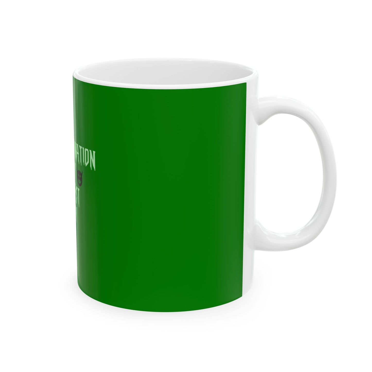 Green Ceramic Mug 47, (11oz, 15oz)