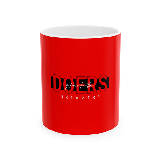 Red Ceramic Mug 38, (11oz, 15oz)