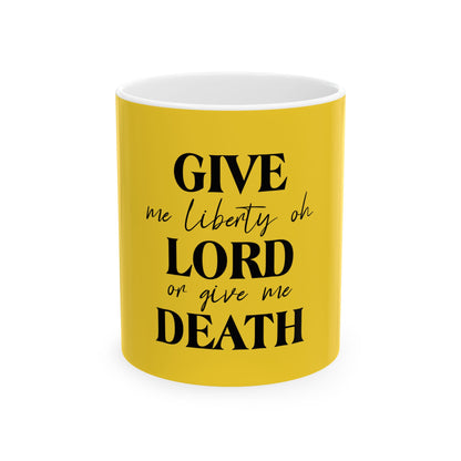 Yellow Ceramic Mug 19, (11oz, 15oz)