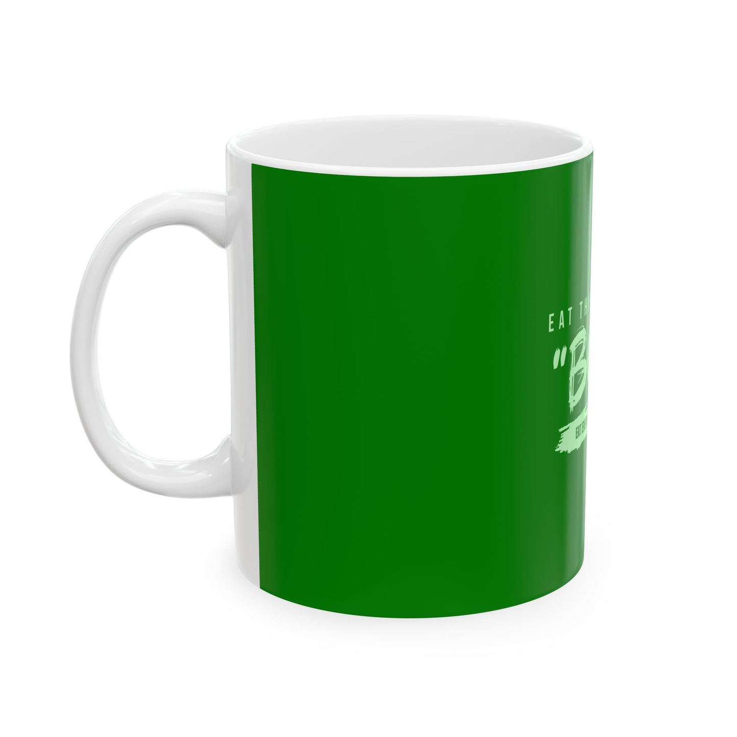 Green Ceramic Mug 11, (11oz, 15oz)