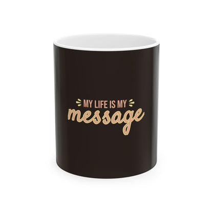 Brown Ceramic Mug 51, (11oz, 15oz)