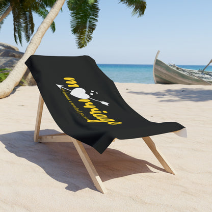 Black Beach Towel 32