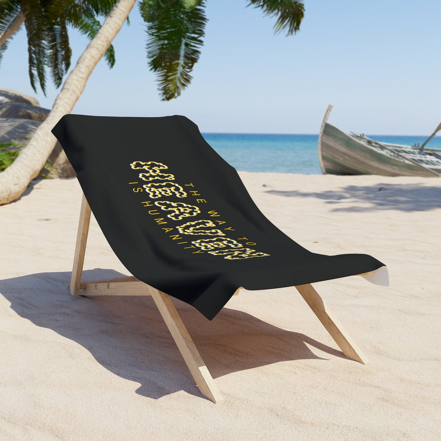 Black Beach Towel 37