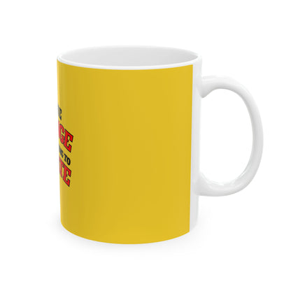 Yellow Ceramic Mug 53, (11oz, 15oz)