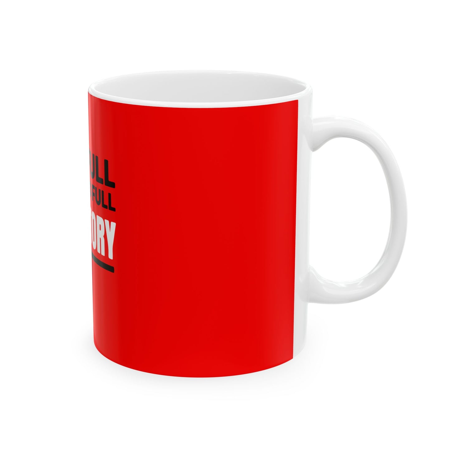 Red Ceramic Mug 54, (11oz, 15oz)