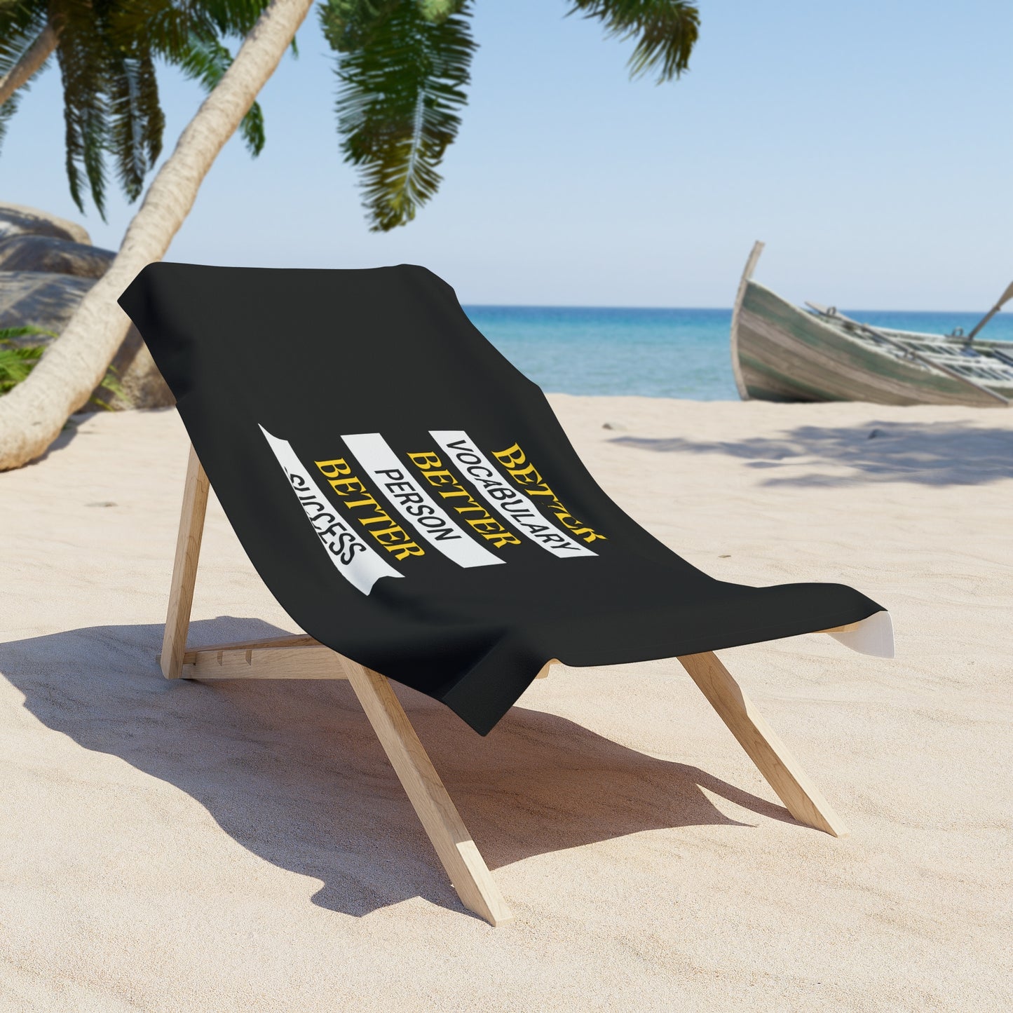 Black Beach Towel 18