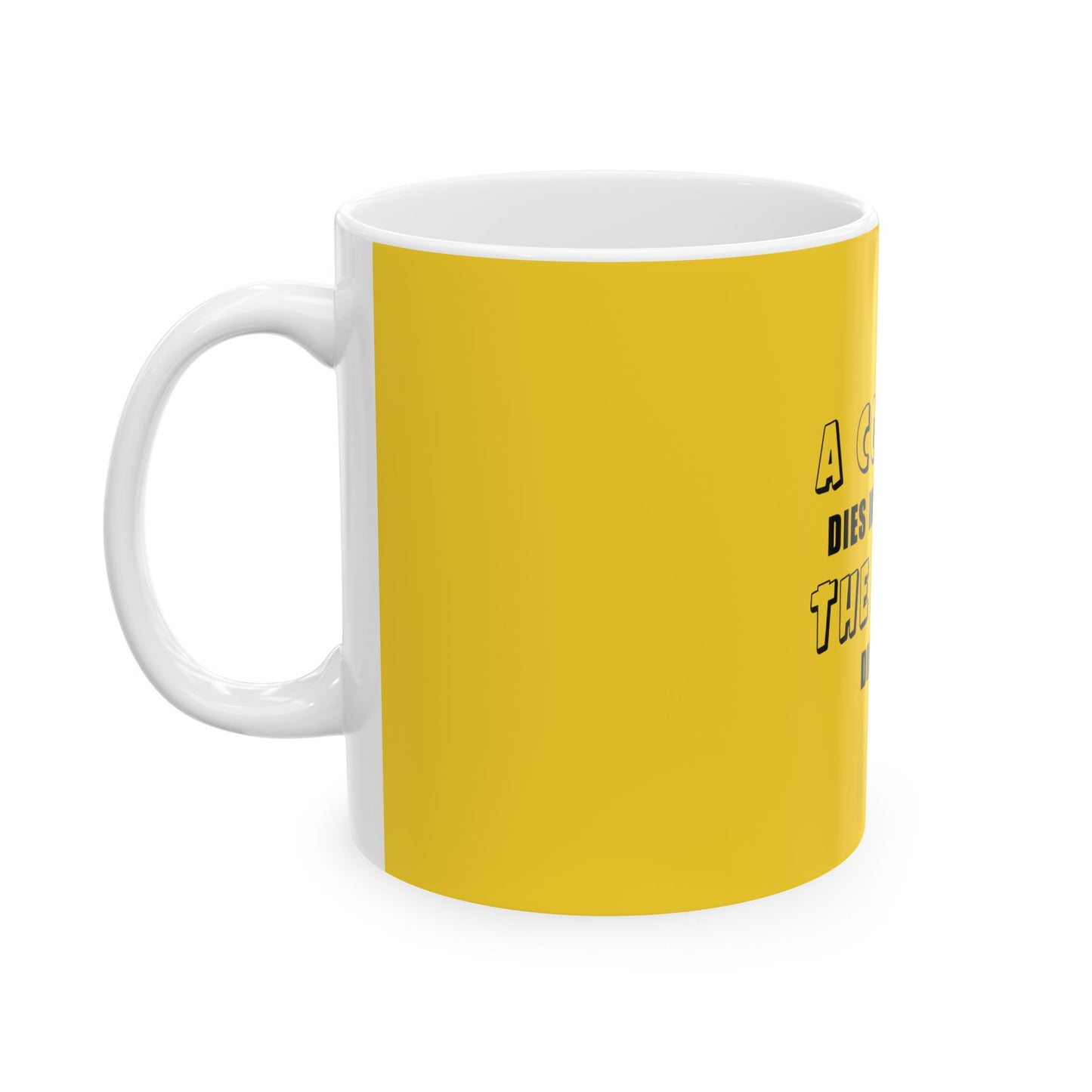 Yellow Ceramic Mug 27, (11oz, 15oz)