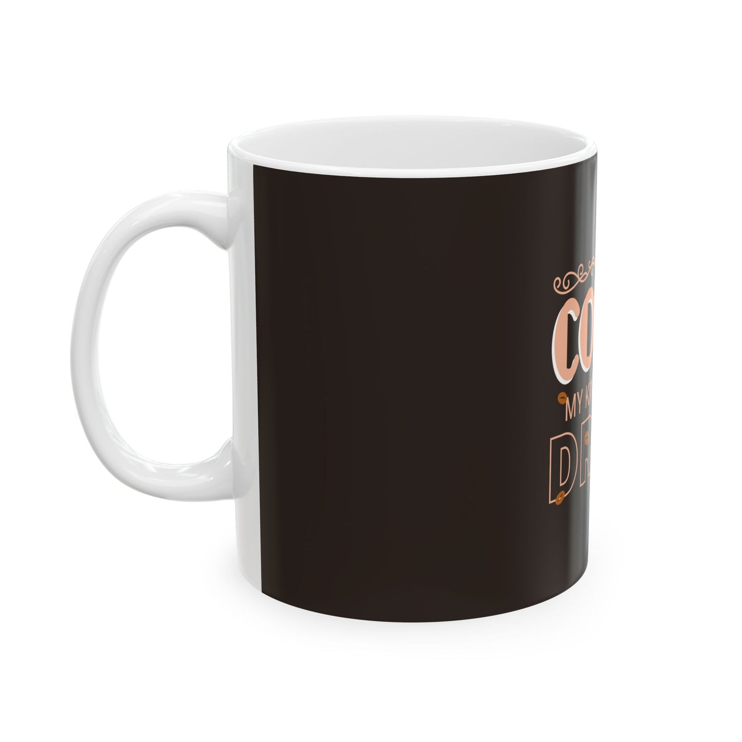 Brown Ceramic Mug 41, (11oz, 15oz)