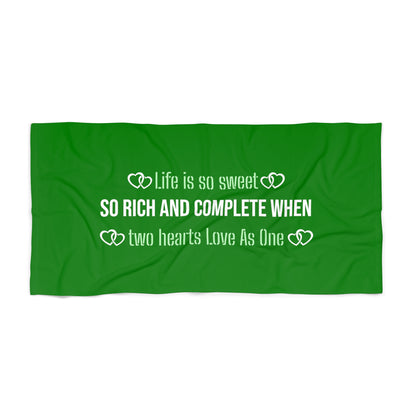 Green Beach Towel 3