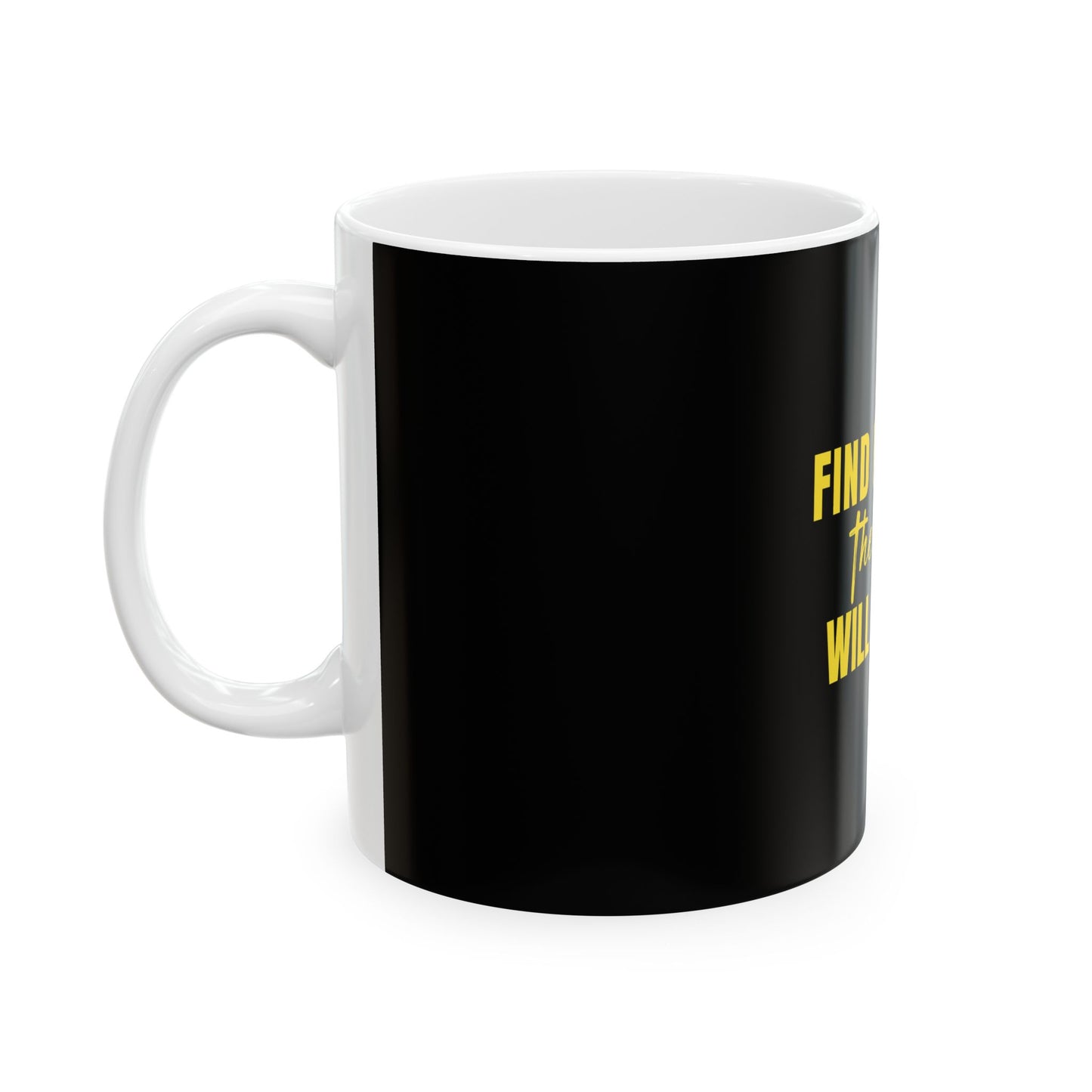 Black Ceramic Mug 68, (11oz, 15oz)