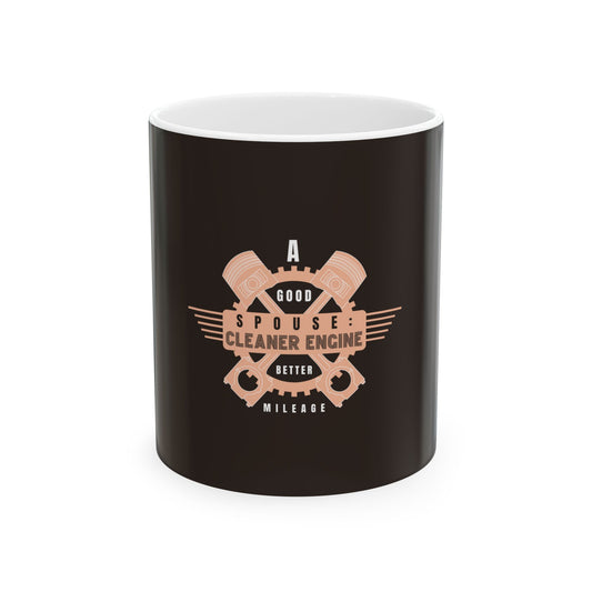 Brown Ceramic Mug 15, (11oz, 15oz)