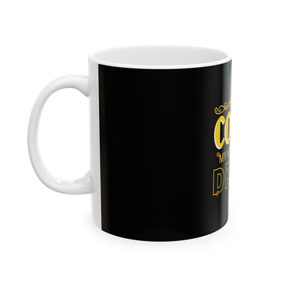 Black Ceramic Mug 41, (11oz, 15oz)