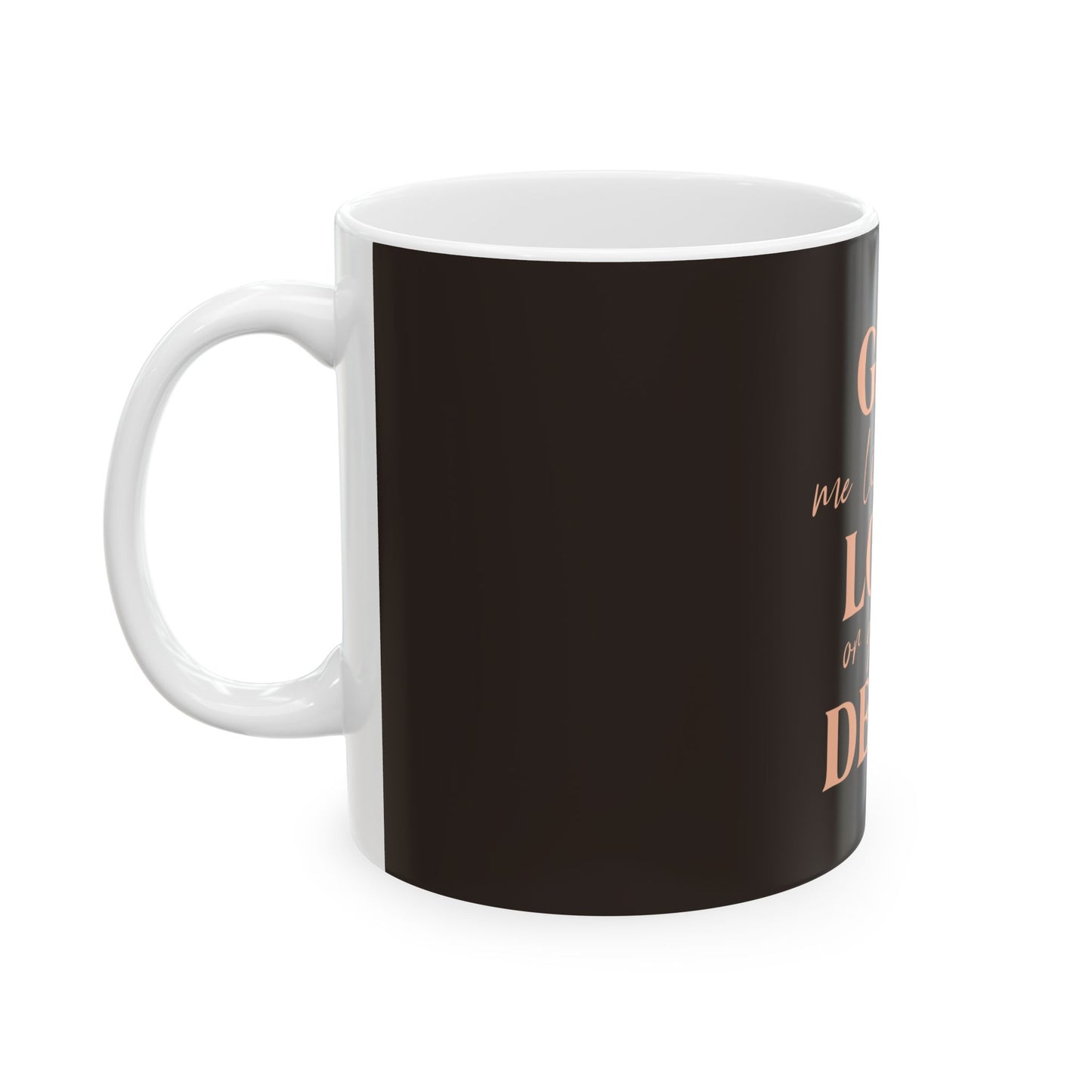 Brown Ceramic Mug 19, (11oz, 15oz)