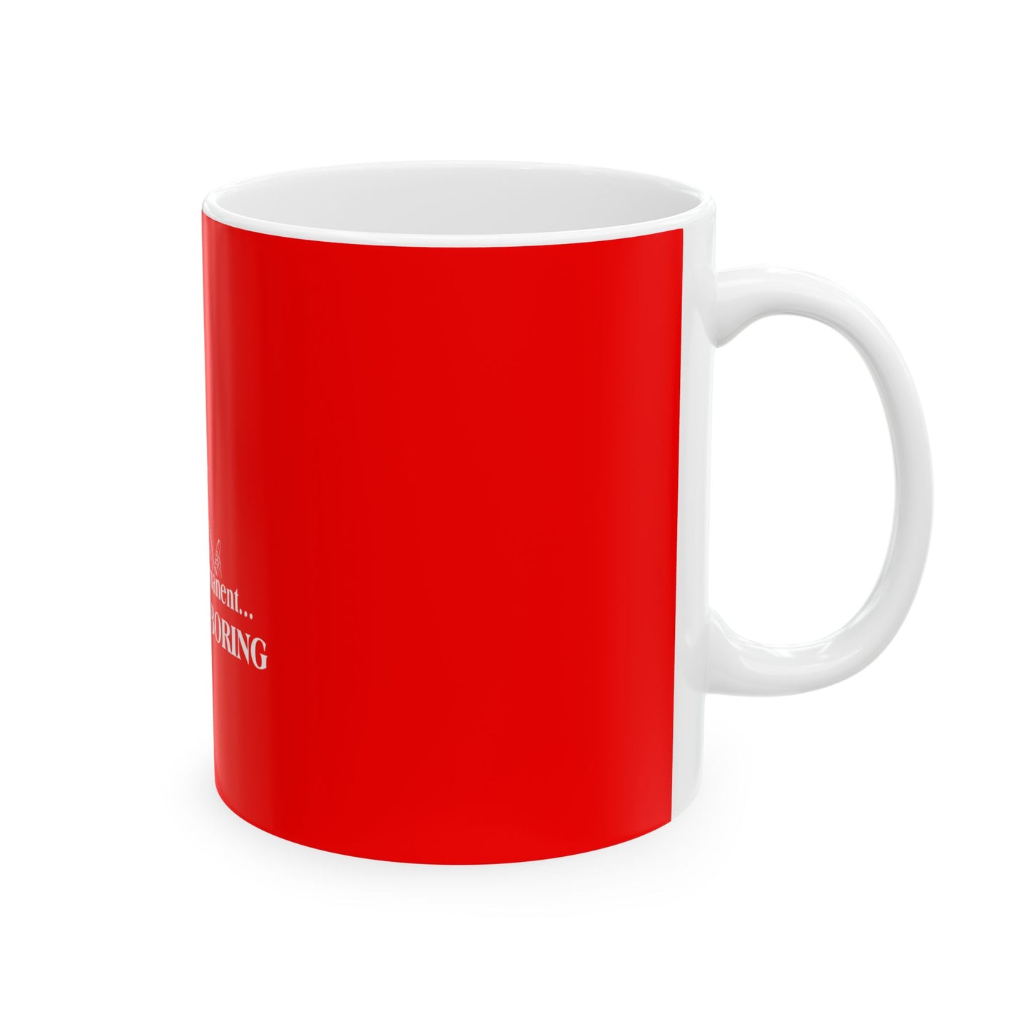 Red Ceramic Mug 13, (11oz, 15oz)