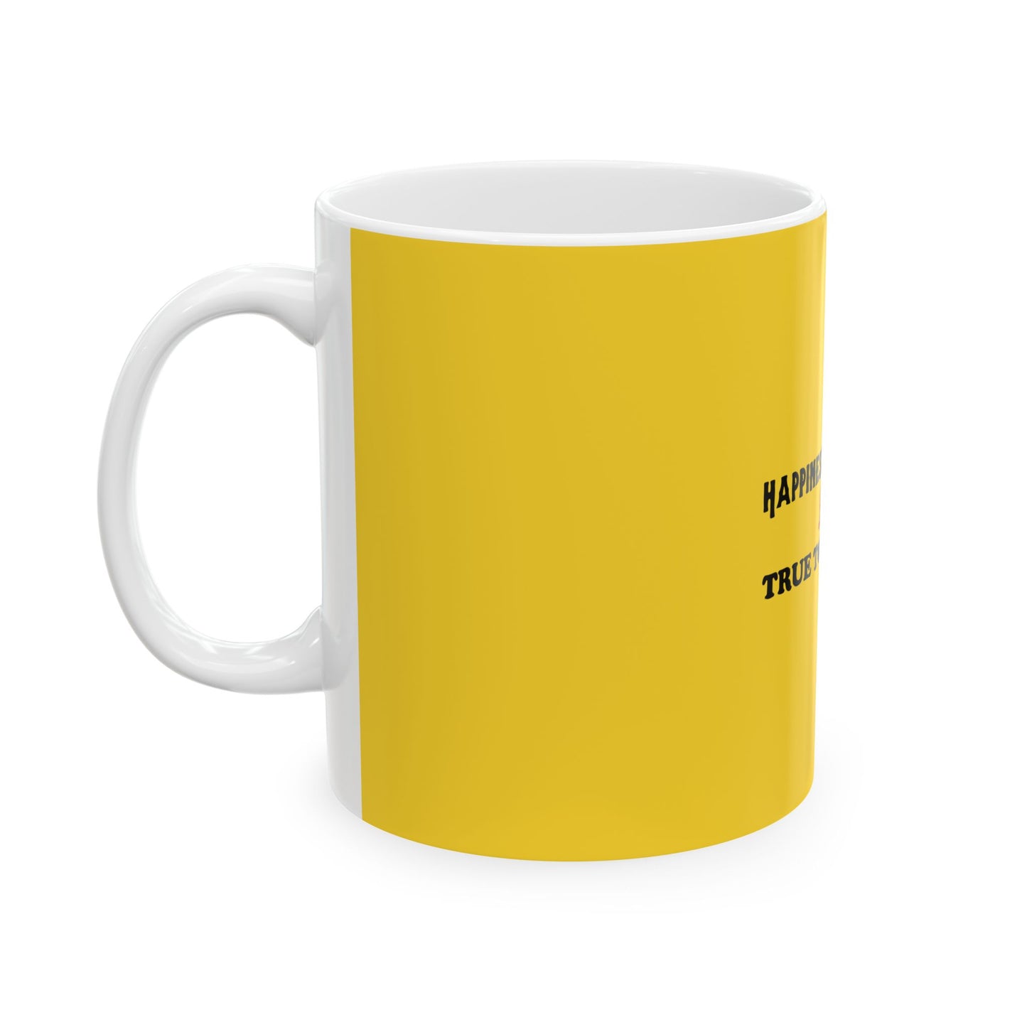 Yellow Ceramic Mug 49, (11oz, 15oz)