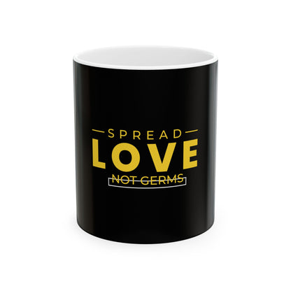 Black Ceramic Mug 23, (11oz, 15oz)