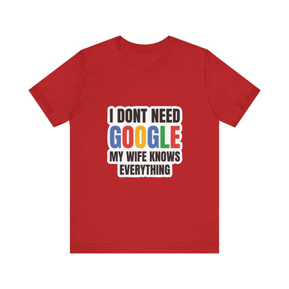 I do not need google; my wife knows everything.