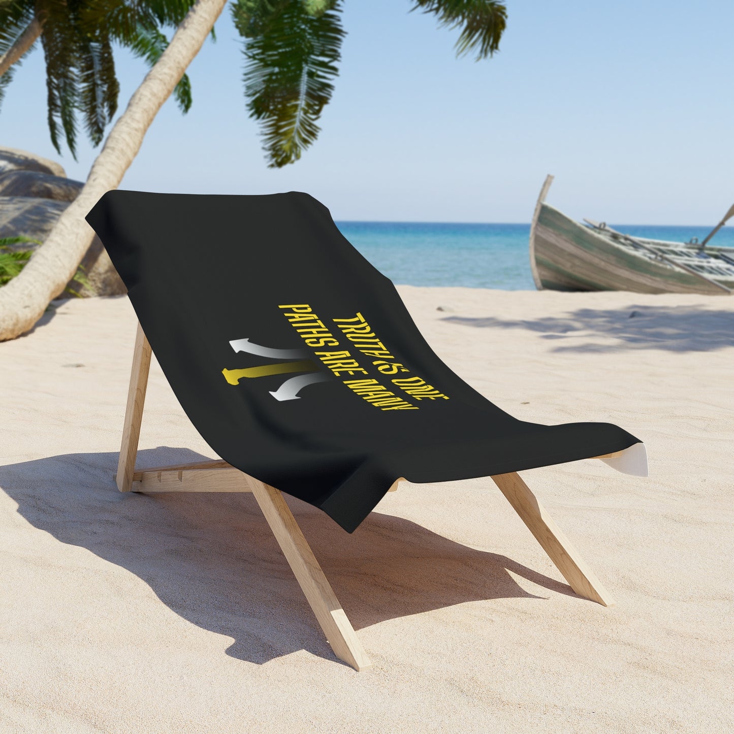 Black Beach Towel 46