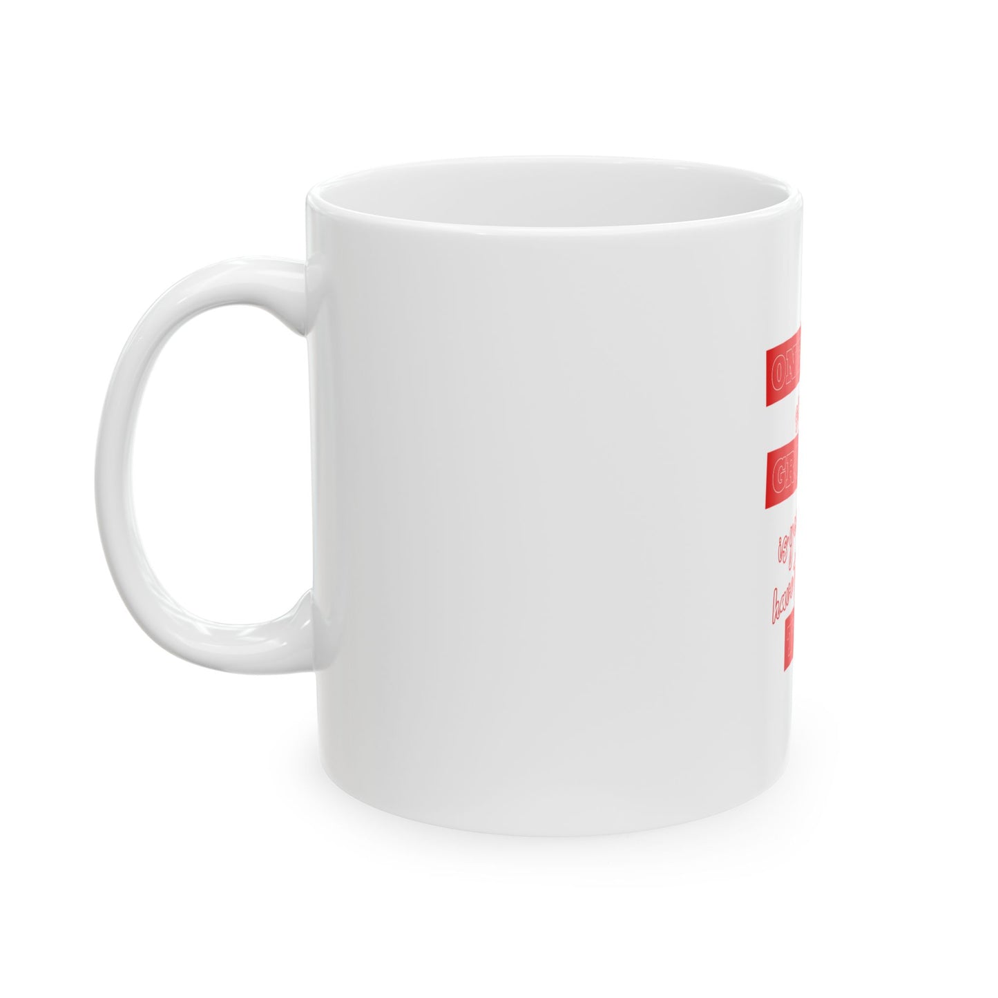 White Ceramic Mug 30, (11oz, 15oz)