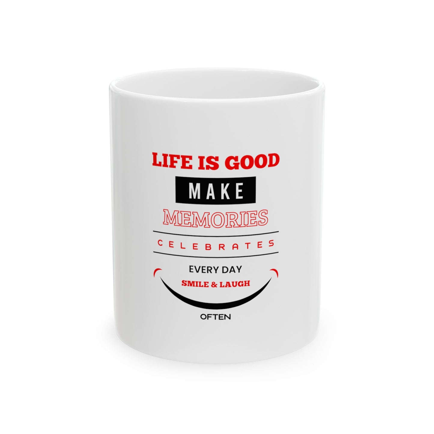 White Ceramic Mug 6, (11oz, 15oz)