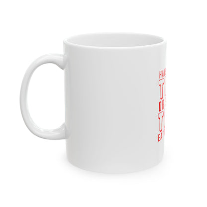 White Ceramic Mug 21, (11oz, 15oz)